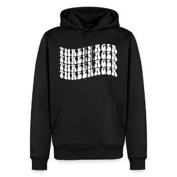 3 ans Threenager Garçons Filles 3ème anniversaire - Sweat à capuche Premium bio Homme - noir - Devant - Nico (187cm)