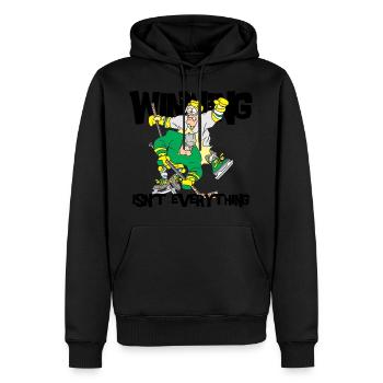 Hockey Winning Is'nt Everything - Men’s Premium Organic Hoodie - black - Front - Nico (187cm)