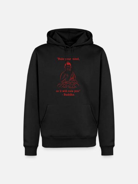 Buddha - "Verstand" - Men’s Premium Organic Hoodie - black