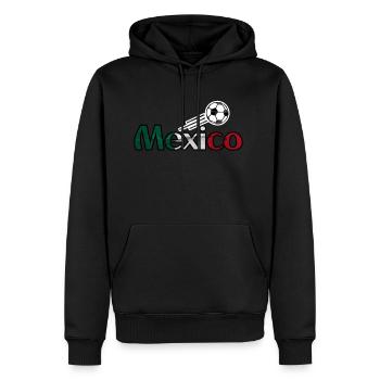 Fußball - Mexico - Männer Premium Bio Hoodie - Schwarz - Vorne - Nico (187cm)