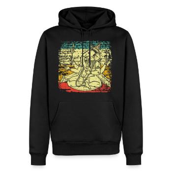 Indien Hinduismus Ganesha - Männer Premium Bio Hoodie - Schwarz - Vorne - Nico (187cm)