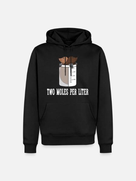 Two Moles Per Liter Gift - Men’s Premium Organic Hoodie -