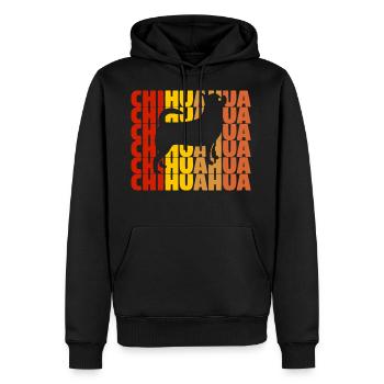 Chihuahua Chihuahua Chihuahua Chihuahua - Sweat à capuche Premium bio Homme - noir - Devant - Nico (187cm)