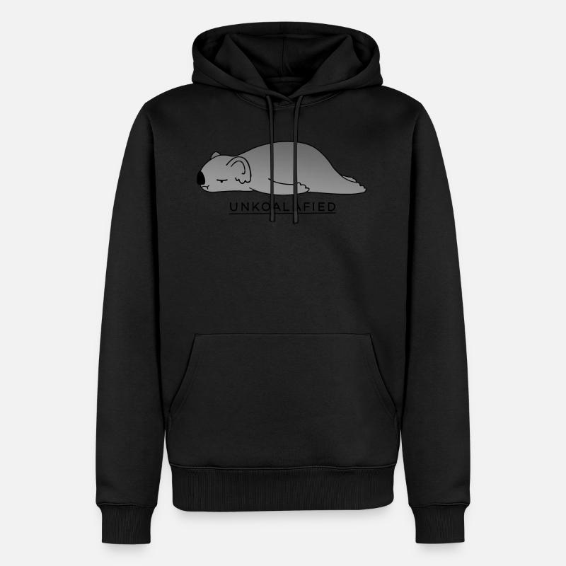 UnKoalafied - Sweat à capuche Premium bio Homme - noir