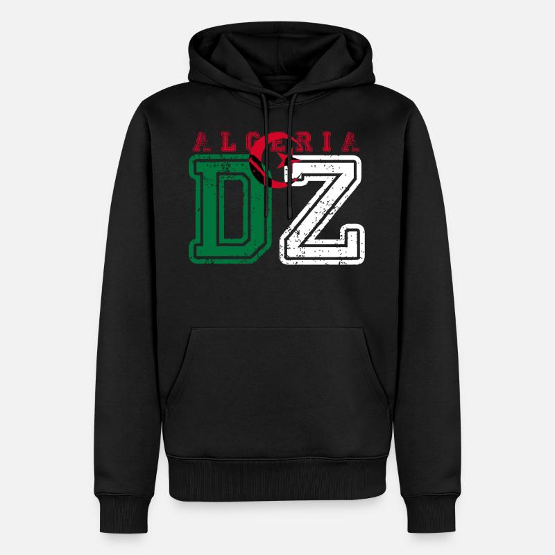 DZ - Männer Premium Bio Hoodie - Schwarz