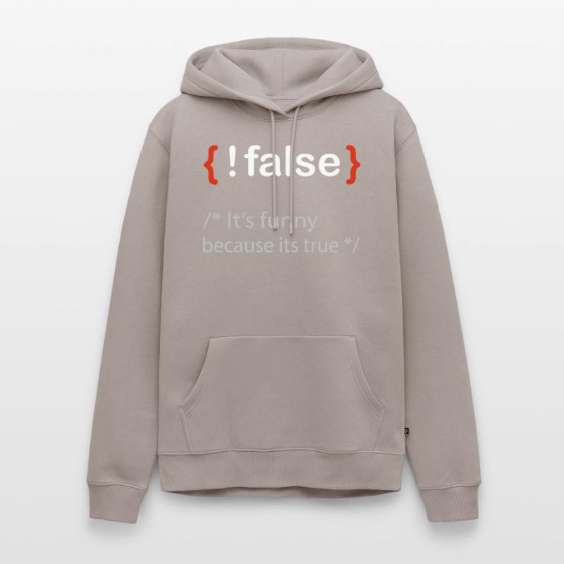 Programmierer false true Informatiker Student Männer Premium Bio Hoodie