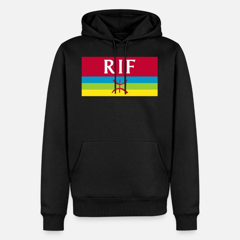 Rif - Sweat à capuche Premium bio Homme - noir