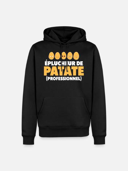 Professional cook potato peeler - Men’s Premium Organic Hoodie - black