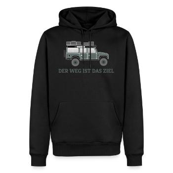 Dachzelt Offroad 4x4 Reisefahrzeug T-Shirt - Männer Premium Bio Hoodie - Schwarz - Vorne - Nico (187cm)