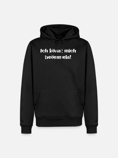 Ich könnt mich beömmeln - Ruhrdeutsch - Männer Premium Bio Hoodie - Schwarz