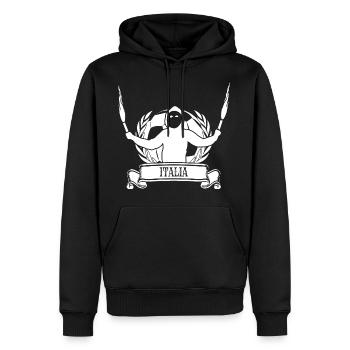 Football Flag Flag Italy Italia Ultras - Men’s Premium Organic Hoodie - black - Front - Nico (187cm)