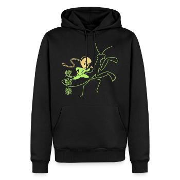 Mantisstyle - Männer Premium Bio Hoodie - Schwarz - Vorne - Nico (187cm)