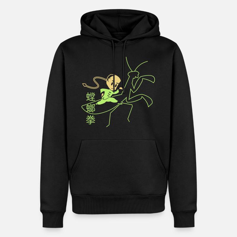 Mantisstyle - Männer Premium Bio Hoodie - Schwarz