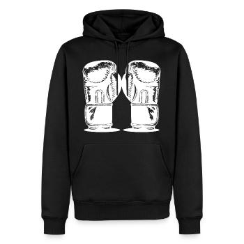 Boxing - Men’s Premium Organic Hoodie - black - Front - Nico (187cm)