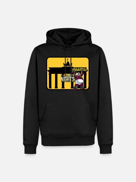 Bärliner nights - Männer Premium Bio Hoodie - Schwarz