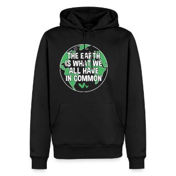 Earth Day - Männer Premium Bio Hoodie - Schwarz - Vorne - Nico (187cm)