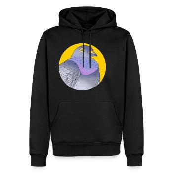 Pigeon Race Pigeon Pigeons - Sweat à capuche Premium bio Homme - noir - Devant - Nico (187cm)