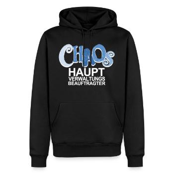 Chaos Beauftragter - lustiger Spruch für Väter - Männer Premium Bio Hoodie - Schwarz - Vorne - Nico (187cm)