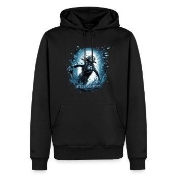 Diving Diver Real Mind Reset - Meilleures ventes de plongée - Sweat à capuche Premium bio Homme - noir - Devant - Nico (187cm)