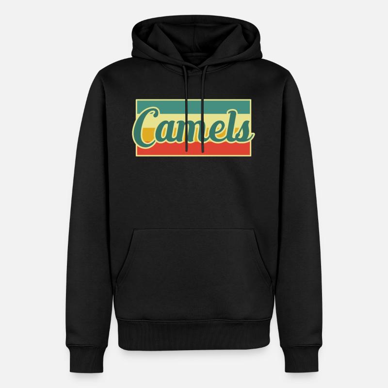 Kamel - Sweat à capuche Premium bio Homme - noir