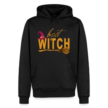 Halloween Hexenbesen - Best Witch - Männer Premium Bio Hoodie - Schwarz - Vorne - Nico (187cm)