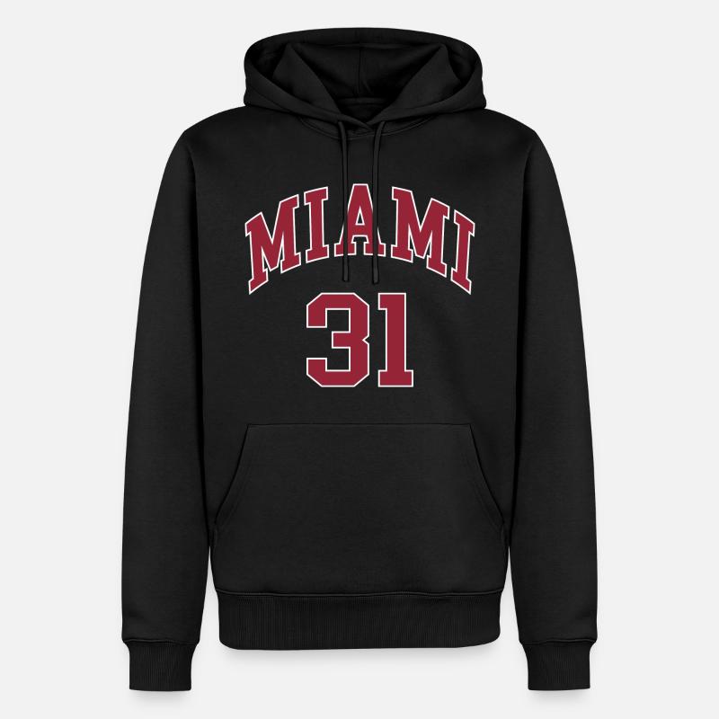 Miami 31 - Männer Premium Bio Hoodie - Schwarz