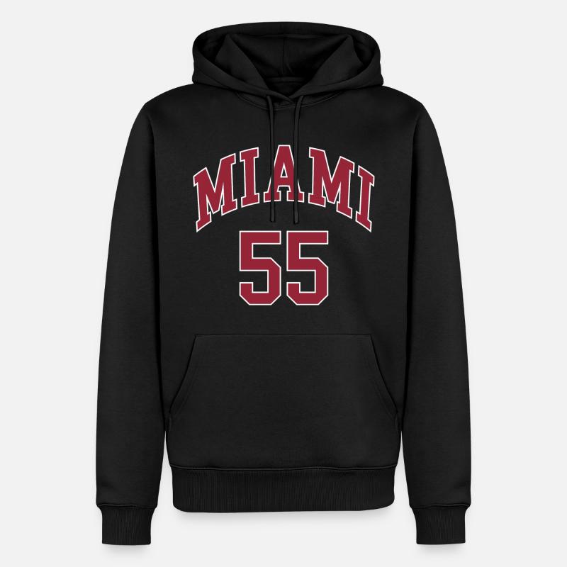 Miami 55 - Sweat à capuche Premium bio Homme - noir