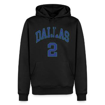 Dallas 2 - Sweat à capuche Premium bio Homme - noir - Devant - Nico (187cm)