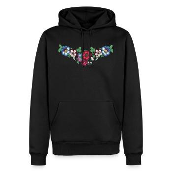 DALA-FLODA - Sweat à capuche Premium bio Homme - noir - Devant - Nico (187cm)