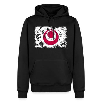 Okinawa Präfektur - Flagge Vintage - Männer Premium Bio Hoodie - Schwarz - Vorne - Nico (187cm)