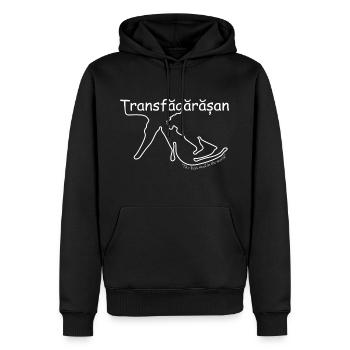 Transfăgărășan weis - Sweat à capuche Premium bio Homme - noir - Devant - Nico (187cm)