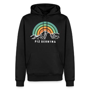 Piz Bernina Graubünden Schweiz Wandern Souvenir - Männer Premium Bio Hoodie - Schwarz - Vorne - Nico (187cm)