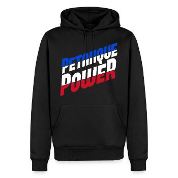Petanque Power Boule Boccia Spieler - Männer Premium Bio Hoodie - Schwarz - Vorne - Nico (187cm)