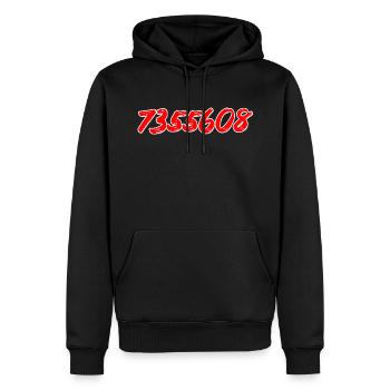 7355608 - Code de désamorçage de bombe - Sweat à capuche Premium bio Homme - noir - Devant - Nico (187cm)