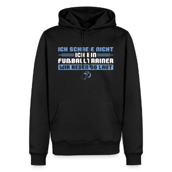 Fußballverein Torwarttrainer Fußballtrainer - Männer Premium Bio Hoodie - Schwarz - Vorne - Nico (187cm)