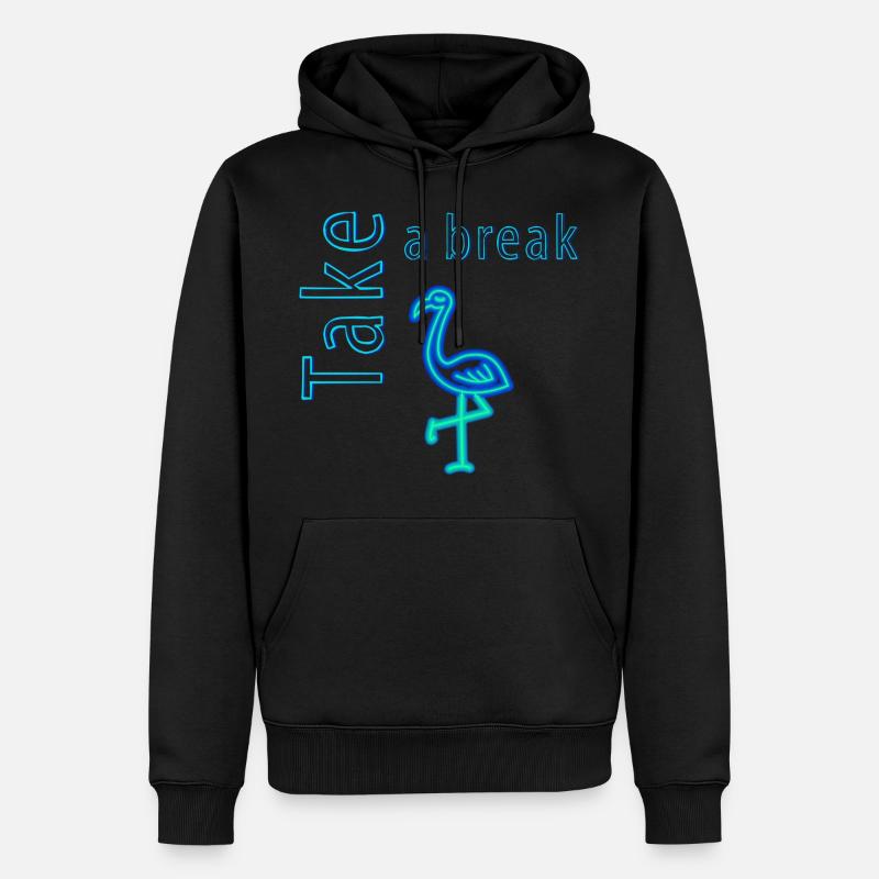 Faites une pause - Sweat à capuche Premium bio Homme - noir