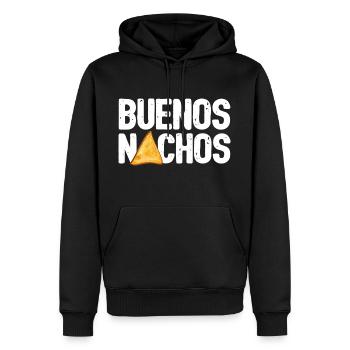 Essen Taco Nachos Grafik - Männer Premium Bio Hoodie - Schwarz - Vorne - Nico (187cm)