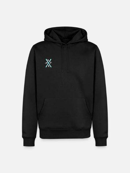 skiing - Men’s Premium Organic Hoodie - black