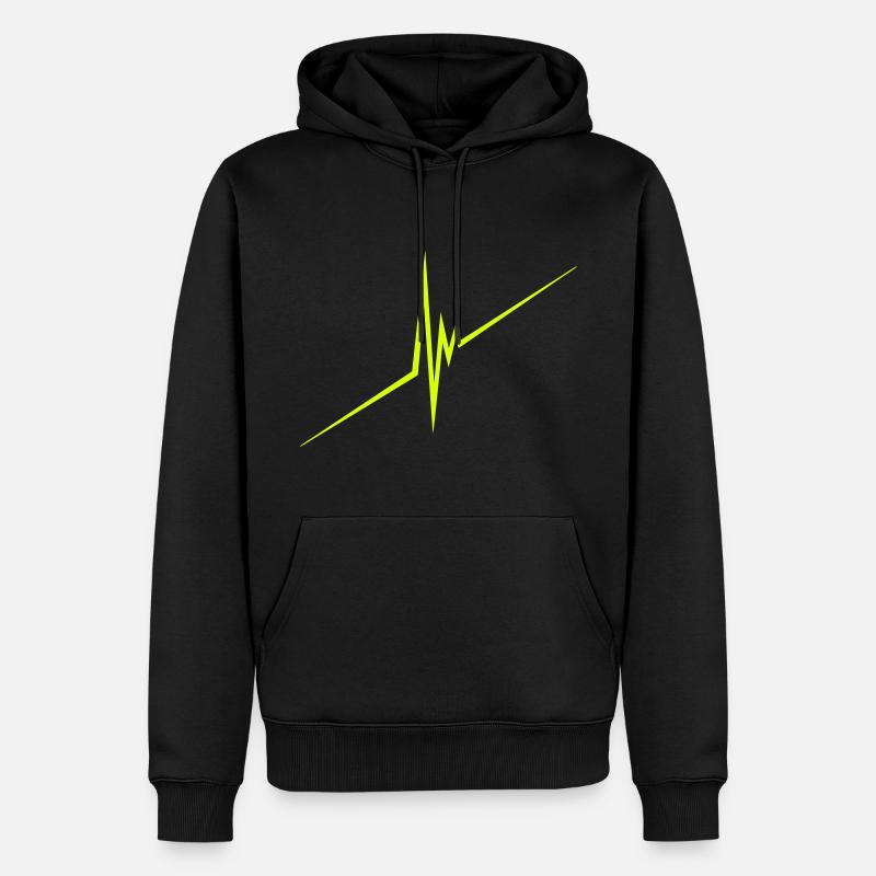 pulse - Sweat à capuche Premium bio Homme - noir