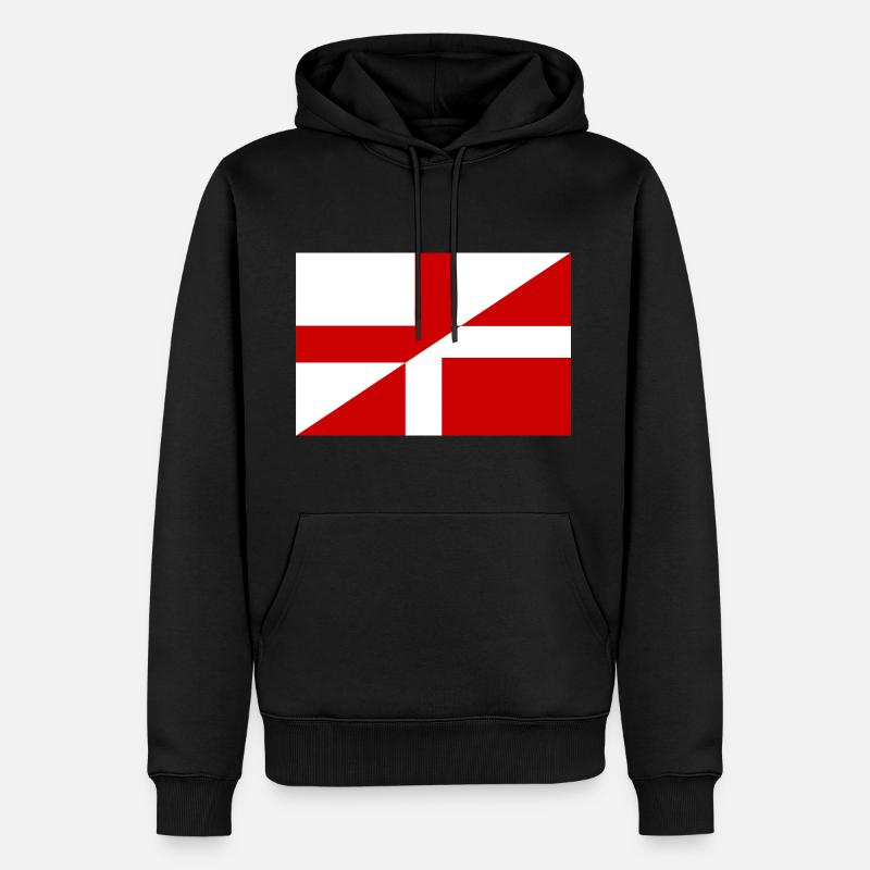 Drapeau de l’Angleterre Danemark - Sweat à capuche Premium bio Homme - noir
