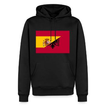 Spanien Albanien Flagge - Männer Premium Bio Hoodie - Schwarz - Vorne - Nico (187cm)