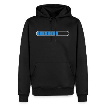 Ladebalken PC Icon Symbol - Männer Premium Bio Hoodie - Schwarz - Vorne - Nico (187cm)