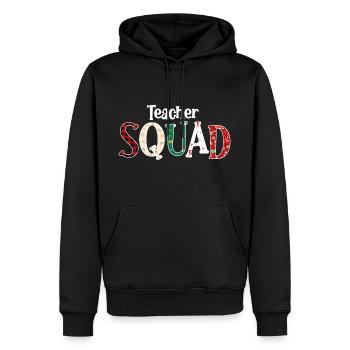 Teacher Squad - Christmas - Men’s Premium Organic Hoodie - black - Front - Nico (187cm)
