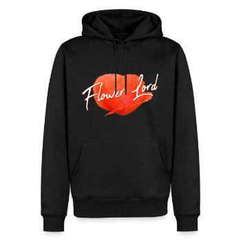 Mohn Mohnblume Klatschmohn Blumenhändler - Männer Premium Bio Hoodie - Schwarz - Vorne - Nico (187cm)