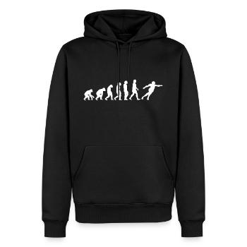 Roller Derby Inliner Evolution der Menschen Sport - Männer Premium Bio Hoodie - Schwarz - Vorne - Nico (187cm)