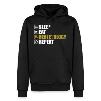 Zoologie Reptilien Amphibien - Männer Premium Bio Hoodie - Schwarz - Vorne - Nico (187cm)