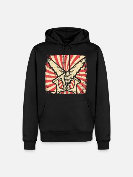 Scie - Sweat à capuche Premium bio Homme - noir