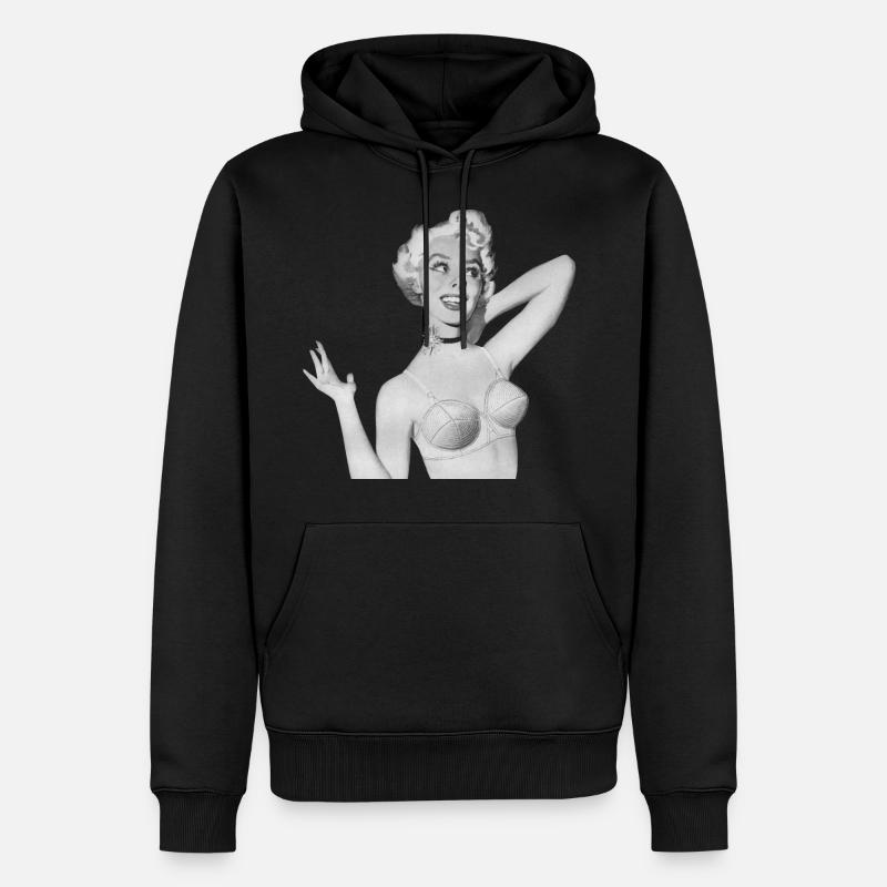 Frau - Männer Premium Bio Hoodie - Schwarz