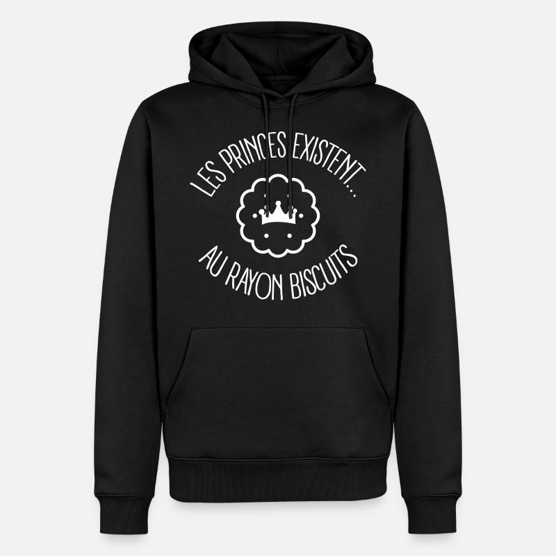 Les Princes Existent.. - Sweat à capuche Premium bio Homme - noir