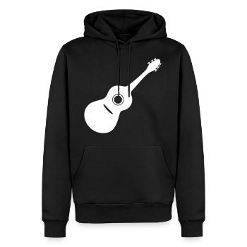 Gitarre Geschenk - Männer Premium Bio Hoodie - Schwarz - Vorne - Nico (187cm)